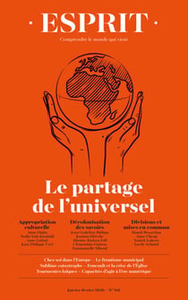Esprit (janvier-février 2019) Le partage de l'universel