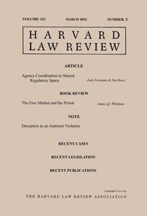 Harvard Law Review: Volume 125, Number 5 - March 2012