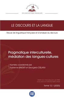 Pragmatique interculturelle, médiation des langues-cultures - 12.1 - 2020