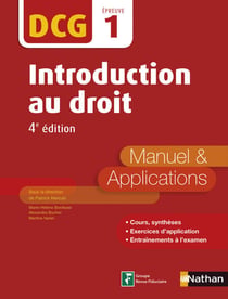 Introduction au droit - Manuel et applications - DCG 1  (E-PUB 2) - 2016 - Format : ePub 2