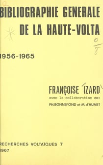 Bibliographie générale de la Haute-Volta - 1956-1965
