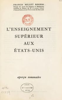 L'enseignement supérieur aux États-Unis - Aperçu sommaire