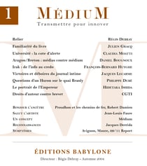Médium n°1 - Automne 2004
