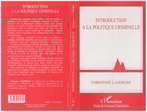 INTRODUCTION À LA POLITIQUE CRIMINELLE
