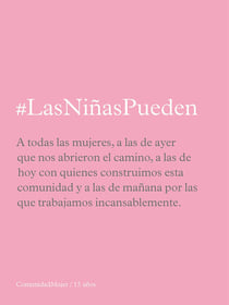 Las niñas pueden