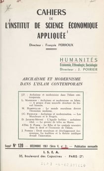 Archaïsme et modernisme dans l'Islam contemporain