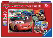 Puzzle 3x49 p - Course autour du monde / Cars 2