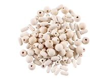 Baril de perles en bois aux couleurs natruelles - Créalia