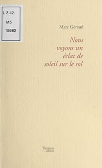 Nous voyons un éclat de soleil sur le sol
