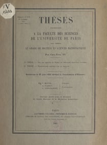 Sur les droites de Borel de certaines fonctions entières - Suivi de Propositions données par la Faculté : Sur la décomposition canonique des noyaux des équations intégrales