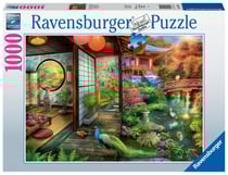 Puzzle 1000 pièces - L'heure du thé au jardin japonais - Ravensburger