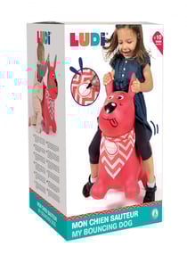 Chien sauteur rose - Ludi