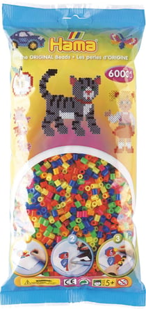 Sachet de perles Midi - Hama - 6000 pièces