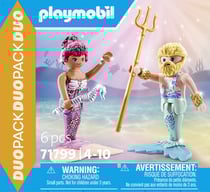Playmobil® - Sirène et triton avec sceptre et trident - 71799 - Playmobil® Duo
