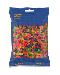 Sac 3000 perles Hama - néon mixte - 20151