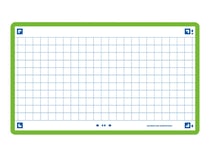 80 flashcards - 7,5 x 12,5 cm - Flash 2.0 Oxford - Petits carreaux - cadre vert