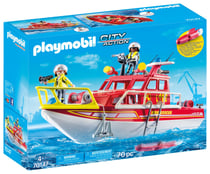 Bateau de sauvetage et pompiers Playmobil® - 70147