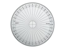Rapporteur 360° degrés diamètre 15 cm