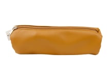 Trousse ronde - 1 compartiment - Camel - Cultura