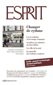 Esprit décembre 2014 - Changer de rythme