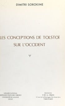 Les conceptions de Tolstoï sur l'Occident