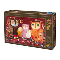 Puzzle 1000 pièces - Hiboux - Andrea Kurti