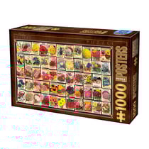 Puzzle 1000 pièces - Vintage - Fleurs