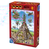 Puzzle 1000 pièces - Construction de la Tour Eiffel