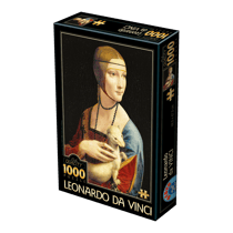 Puzzle 1000 pièces - La Dame à l'Hermine - Léonard de vinci