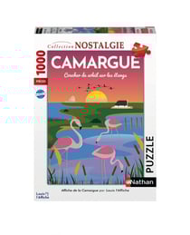 Puzzle 1000 pièces Nathan - Affiche de la Camargue / Louis l'Affiche