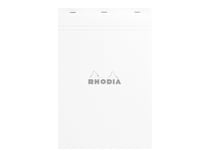 Bloc-notes - 21 x 31.5 cm - Rhodia - 160 pages lignées - Blanc