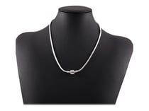 Collier court maille serpentine 2,5 mm Créalia - Argenté