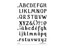 Pochoir de lettrage «cupcake»