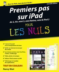 Premiers pas sur iPad nouvelle édition Pour lesNuls