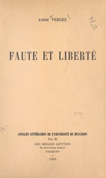 Faute et liberté...