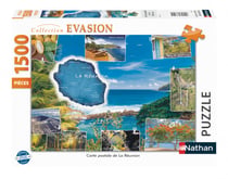 Puzzle N 1500 pièces - Carte postale de La Réunion