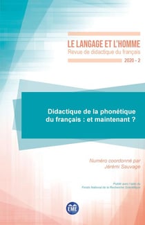 Didactique de la phonétique du français : et maintenant ? - 2020 - 55.2