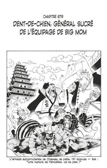 One Piece édition originale - Chapitre 879 - Dent-de-chien, général sucré de l'équipage de Big Mom