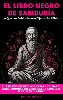 El Libro Negro De Sabiduría: Lo Que Los Sabios Nunca Dijeron En Público. 101 Reflexiones Incómodas Para Calmar Tu Mente, Dominar Tus Emociones Y Convertir El Caos En Claridad