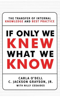 If Only We Knew What We Know - The Transfer of Internal Knowledge and Best Practi