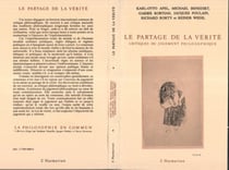 Le partage de la vérité - Critiques du jugement philosophique