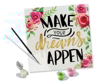 Peinture au numéro Ravensburger - CreArt - Make your dreams happen - 20x20 cm