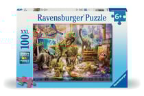 Puzzle XXL 100 pièces - Dinosaures dans la chambre - Ravensburger