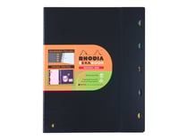 Cahier - 16 x 21 cm - Exabook - Rhodia - 160 pages petits carreaux - Noir