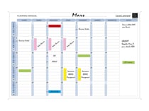 Planning magnétique Mensuel - Exacompta