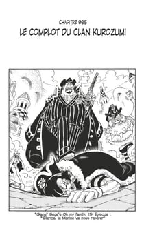 One Piece édition originale - Chapitre 965 - Le complot du clan Kurozumi