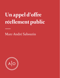 Un appel d’offres réellement public