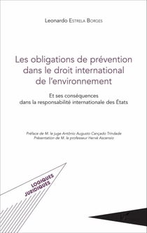 Les obligations de prévention dans le droit international de l'environnement - Et ses conséquences dans la responsabilité internationale des États