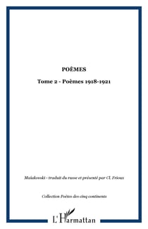 Poèmes - Tome 2 - Poèmes 1918-1921