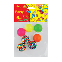 6 balles rebondissantes - 38mm - Kim'Play
